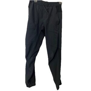Lululemon Black Pull on Zipper‎ Back Pocket  Athletic Pants Size Small Jogger